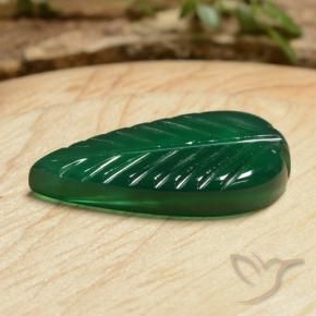 Ágata Verde medio natural de 5.78 ct, Elegante, Translúcido