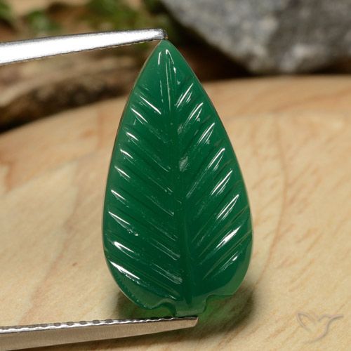 5.23ct Natural Verde medio Ágata, Elegante, Translúcido