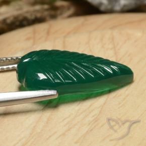 Ágata Verde medio natural de 5.23 ct, Elegante, Translúcido