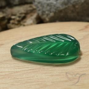 Ágata Verde amarillento natural de 5.52 ct, Elegante, Translúcido