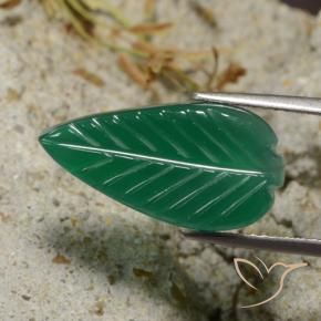 Ágata Verde medio natural de 5.00 ct, Elegante, Translúcido