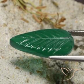 Ágata Verde medio natural de 5.00 ct, Elegante, Translúcido