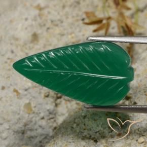 Ágata Verde medio natural de 6.30 ct, Elegante, Translúcido