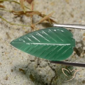 Ágata Verde medio natural de 3.62 ct, Elegante, Translúcido