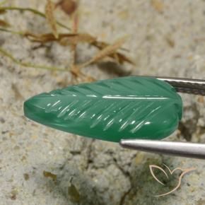 Ágata Verde medio natural de 3.62 ct, Elegante, Translúcido