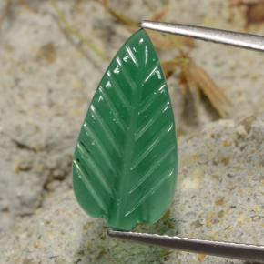 Ágata verde natural de 2,54 ct, forma elegante, translúcido