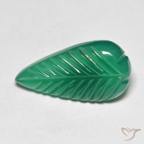 4.92ct Natural Verde medio Ágata, Elegante, Translúcido