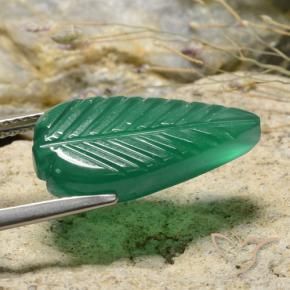 Ágata Verde medio natural de 5.06 ct, Elegante, Translúcido