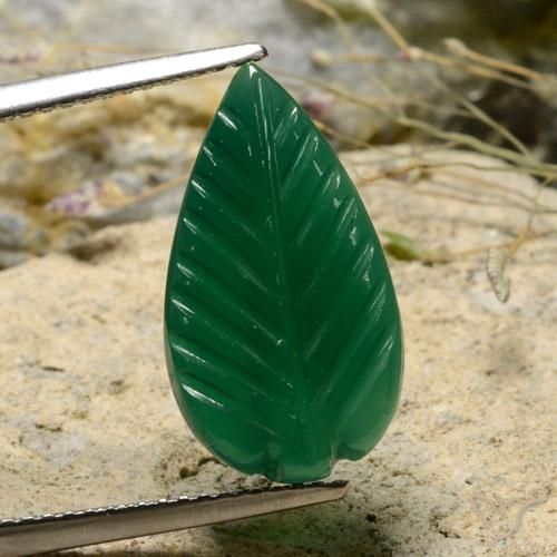 4.60ct Natural Verde amarillento Ágata, Elegante, Translúcido
