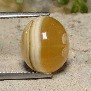 Ágata multicolor natural de 9,16 ct, corte óvalo, translúcido