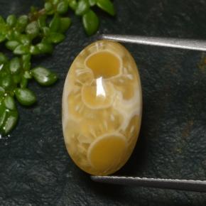 Ágata multicolor natural de 6,57 ct, corte óvalo, translúcido