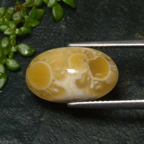 Ágata multicolor natural de 6,57 ct, corte óvalo, translúcido