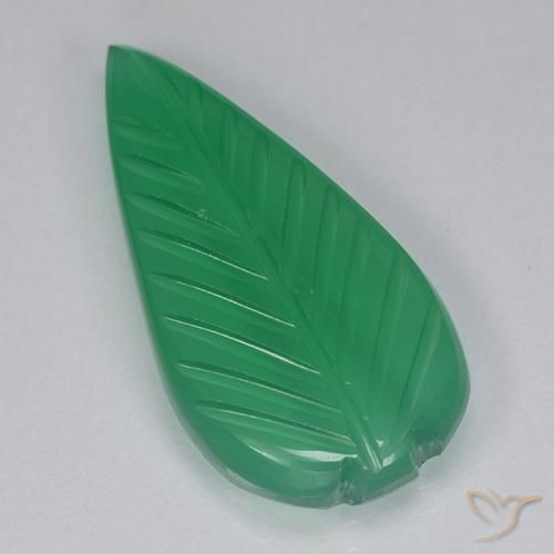 Ágata Verde medio natural de 4.23 ct, Elegante, Transparente