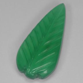 Ágata verde natural de 3,14 ct, corte flor, transparente