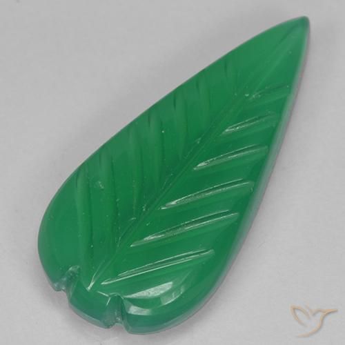 Ágata Verde medio natural de 3.36 ct, Elegante, Translúcido