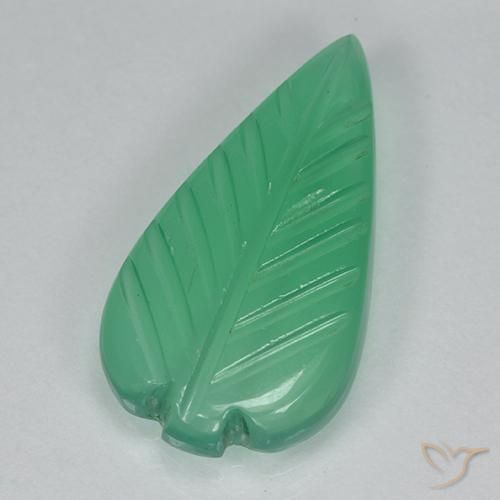 3.39ct Natural Verde oscuro Ágata, Elegante, Transparente