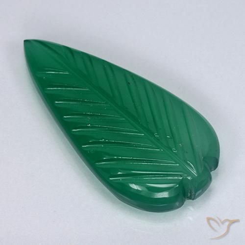3.71ct Natural Verde bosque Ágata, Elegante, Translúcido