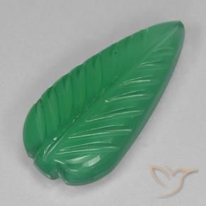 Ágata Verde medio natural de 3.15 ct, Corte Flor, Transparente