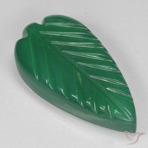3.98ct Natural Verde cálido Ágata, Corte Flor, Translúcido