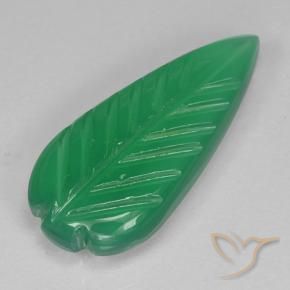 Ágata Verde trébol natural de 3.06 ct, Corte Flor, Translúcido