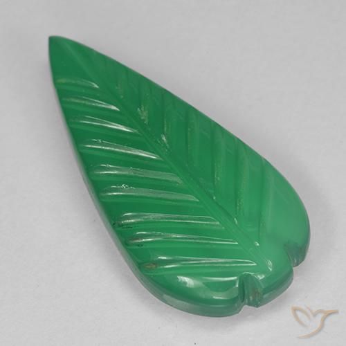 Ágata Verde medio natural de 3.92 ct, Elegante, Translúcido