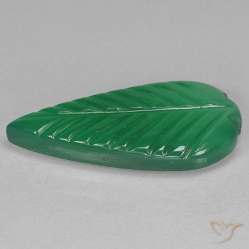 Ágata Verde medio natural de 3.92 ct, Elegante, Translúcido