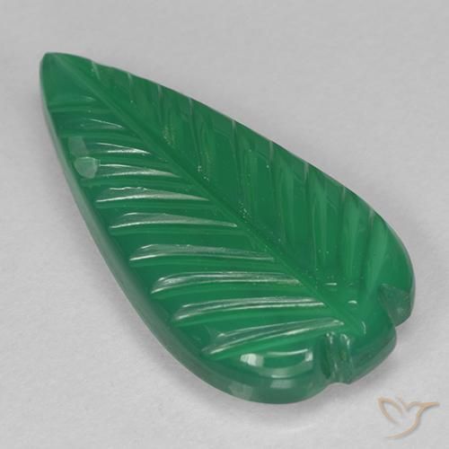 Ágata Verde medio natural de 3.49 ct, Elegante, Translúcido