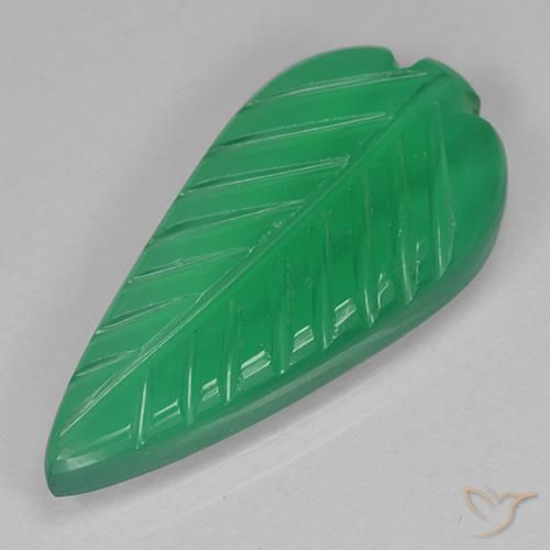 Ágata Verde amarillento natural de 4.07 ct, Elegante, Translúcido