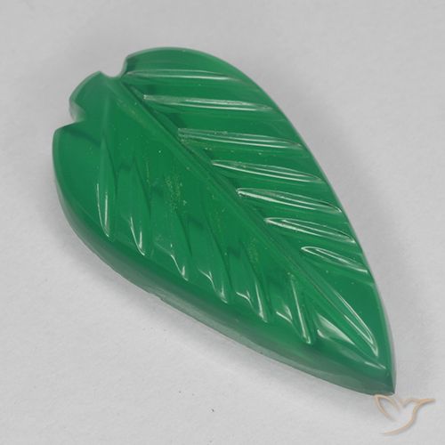 2.74ct Natural Verde cálido Ágata, Corte Flor, Translúcido