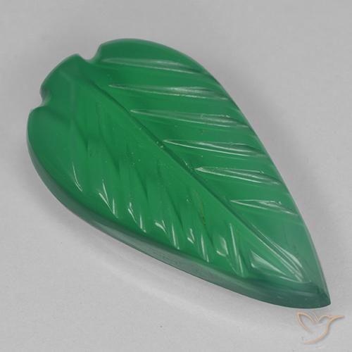 Ágata Verde medio natural de 3.30 ct, Elegante, Transparente