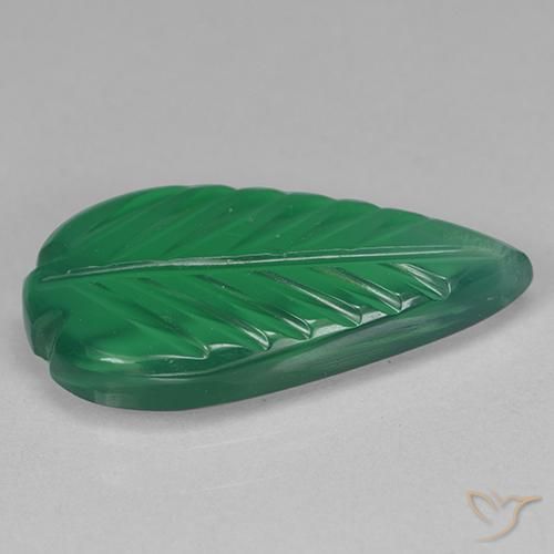 Ágata Verde medio natural de 3.30 ct, Elegante, Transparente