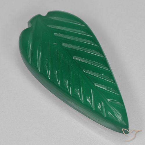 3.30ct Natural Verde cálido Ágata, Corte Flor, Translúcido
