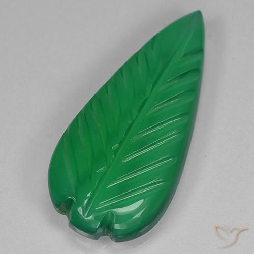 Ágata Verde medio natural de 3.60 ct, Elegante, Transparente