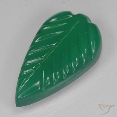3.24ct Natural Verde medio Ágata, Elegante, Translúcido