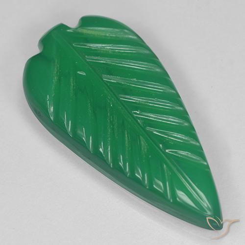 3.44ct Natural Verde cálido Ágata, Elegante, Translúcido