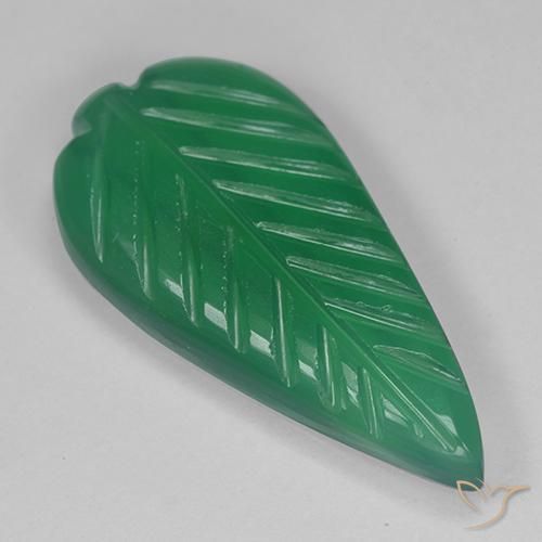 3.73ct Natural Verde medio Ágata, Elegante, Translúcido