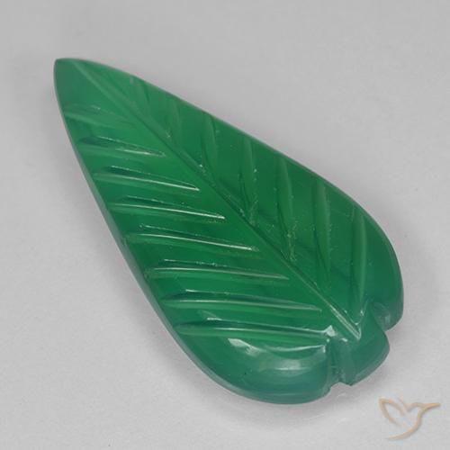 Ágata Verde medio natural de 3.73 ct, Elegante, Translúcido
