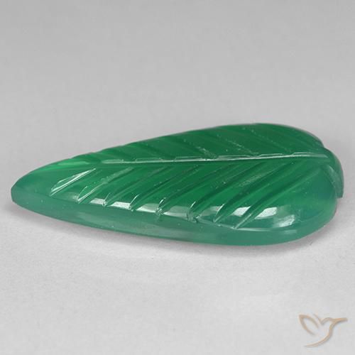 Ágata Verde medio natural de 3.73 ct, Elegante, Translúcido