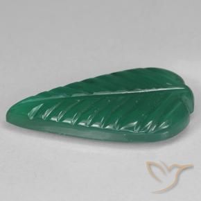 Ágata Verde natural de 3.00 ct, Corte Flor, Translúcido