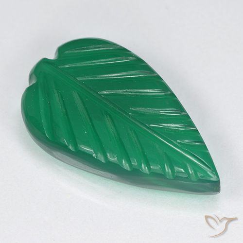 3.77ct Natural Verde cálido Ágata, Corte Flor, Translúcido