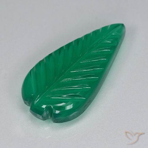 3.51ct Natural Verde cálido Ágata, Elegante, Translúcido, Photo A