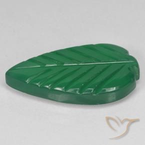 Ágata Verde medio natural de 3.88 ct, Corte Flor, Translúcido