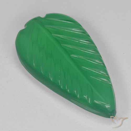 3.96ct Natural Verde cálido Ágata, Corte Flor, Transparente