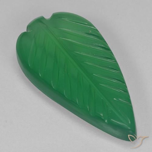 4.35ct Natural Verde medio Ágata, Elegante, Translúcido