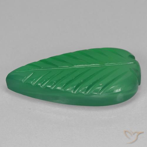 Ágata Verde medio natural de 4.35 ct, Elegante, Translúcido