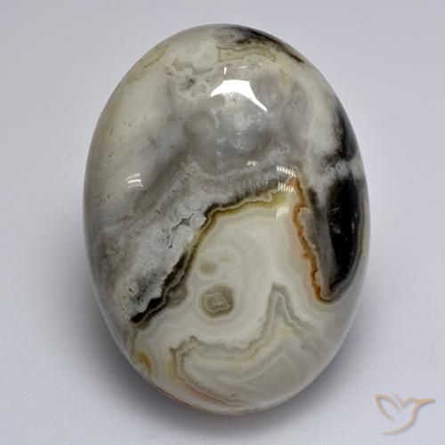 44.34ct Natural Multicolor Ágata, Ovalada, Opaco, Photo A