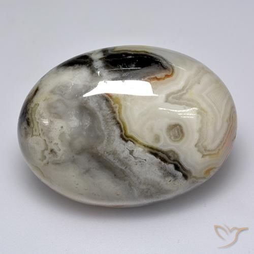 Ágata Multicolor natural de 44.34 ct, Ovalada, Opaco