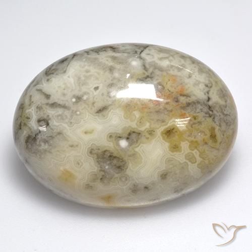 Ágata Multicolor natural de 45.62 ct, Ovalada, Opaco