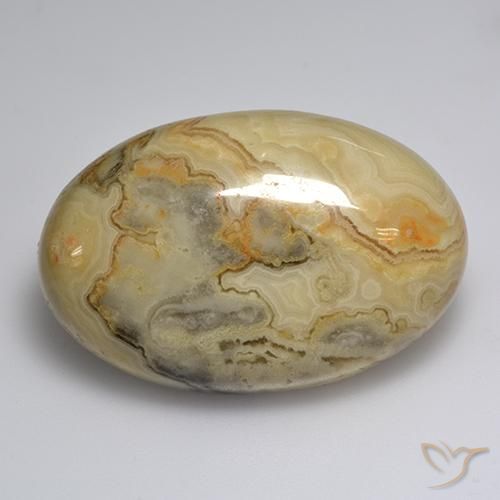 Ágata Multicolor natural de 57.20 ct, Ovalada, Opaco