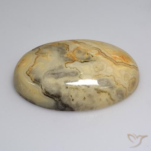 Ágata Multicolor natural de 57.20 ct, Ovalada, Opaco